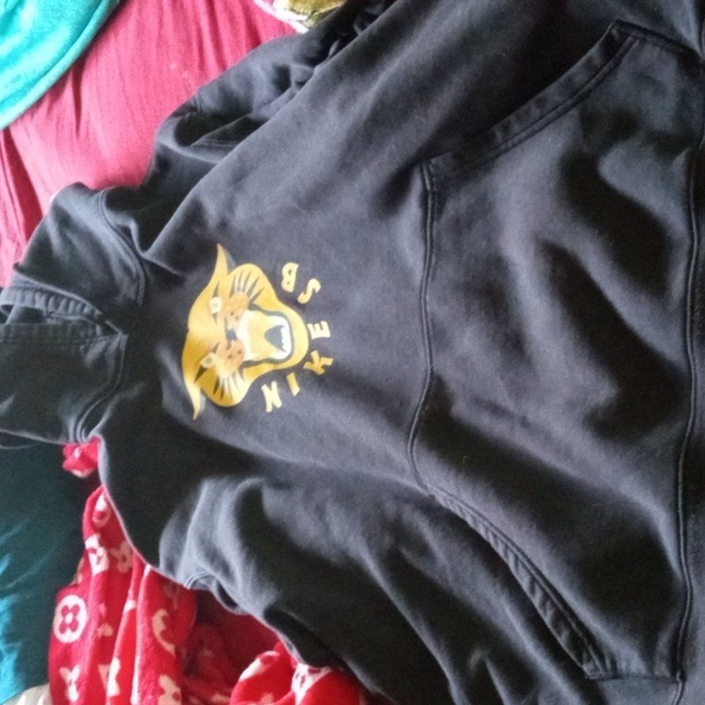 Nike black hoodie.